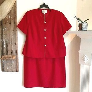 Executive Collection Red Skirt Suit 24WP